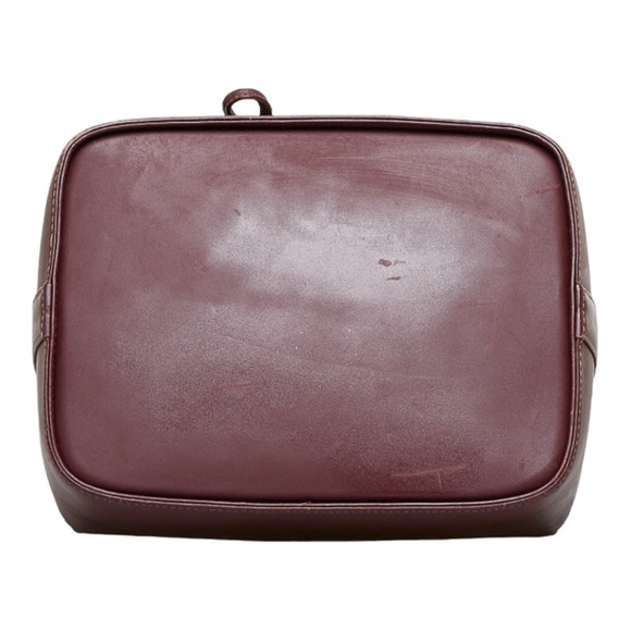 CARTIER Mastline One Shoulder Bag Bordeaux Red Leather Women's - Picture 4 of 10